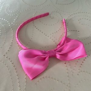 Pink Bow Headband